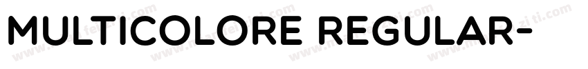 Multicolore Regular字体转换